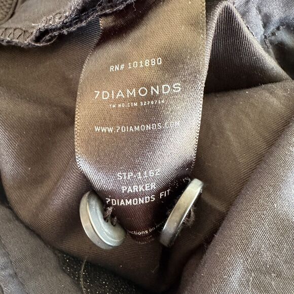 7 Diamonds Parker Performance Chino Pants 33 x 32 Black - Picture 7 of 7